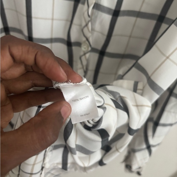 J.Jill Women’s Button up 2X Plaid Blouse Minimalist Workwear Mature Classic - Picture 5 of 6